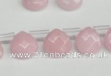 CCN3911 Top-drilled 13*13mm briolette candy jade beads wholesale