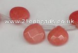 CCN3912 Top-drilled 13*13mm briolette candy jade beads wholesale