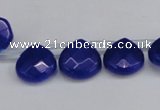 CCN3921 Top-drilled 13*13mm briolette candy jade beads wholesale