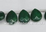 CCN3936 Top-drilled 12*15mm briolette candy jade beads wholesale