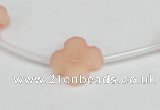 CCN3945 15.5 inches 15mm carved flower candy jade beads wholesale