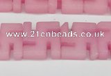 CCN3955 15.5 inches 20*20mm svastika candy jade beads wholesale