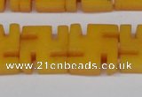 CCN3956 15.5 inches 20*20mm svastika candy jade beads wholesale