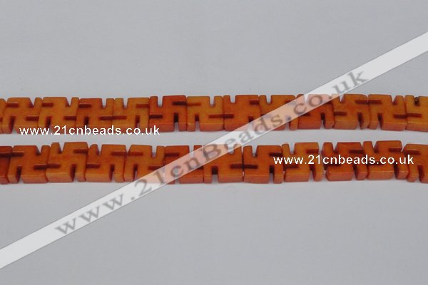 CCN3957 15.5 inches 20*20mm svastika candy jade beads wholesale