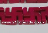 CCN3958 15.5 inches 20*20mm svastika candy jade beads wholesale