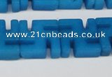 CCN3962 15.5 inches 20*20mm svastika candy jade beads wholesale