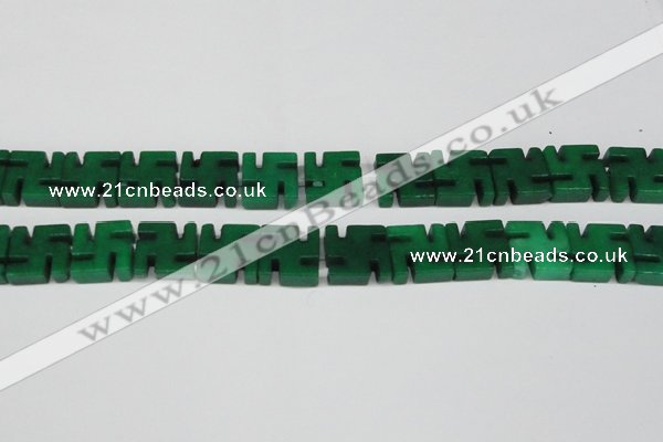 CCN3965 15.5 inches 20*20mm svastika candy jade beads wholesale