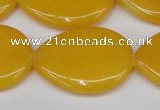 CCN3970 15.5 inches 30*40mm flat teardrop candy jade beads