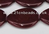 CCN3975 15.5 inches 30*40mm flat teardrop candy jade beads