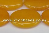 CCN3985 15.5 inches 30*40mm oval candy jade beads wholesale