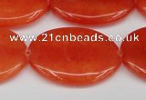 CCN3986 15.5 inches 30*40mm oval candy jade beads wholesale