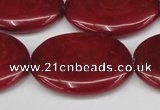 CCN3990 15.5 inches 30*40mm oval candy jade beads wholesale