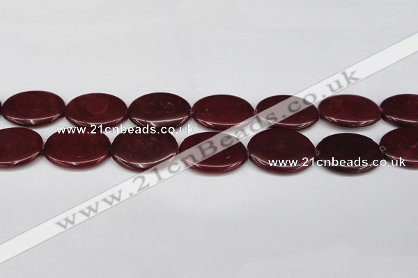CCN3991 15.5 inches 30*40mm oval candy jade beads wholesale