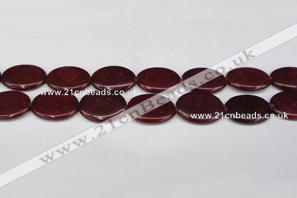 CCN3991 15.5 inches 30*40mm oval candy jade beads wholesale