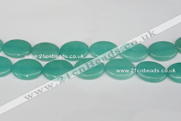 CCN3993 15.5 inches 30*40mm oval candy jade beads wholesale