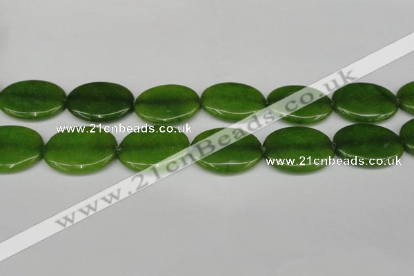 CCN3996 15.5 inches 30*40mm oval candy jade beads wholesale