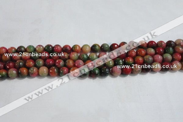 CCN4001 15 inches 6mm faceted round candy jade beads wholesale