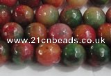 CCN4002 15 inches 8mm faceted round candy jade beads wholesale