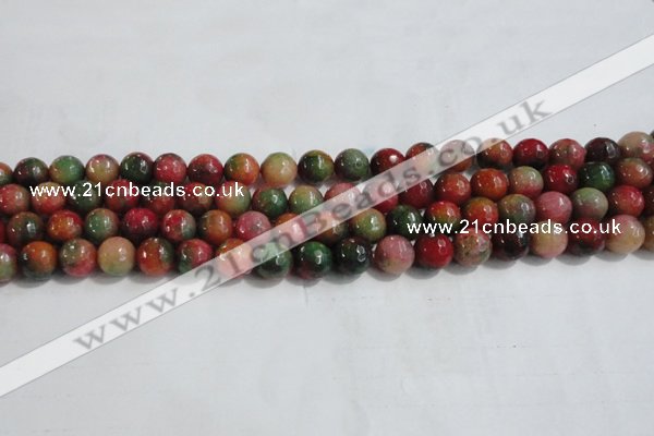 CCN4002 15 inches 8mm faceted round candy jade beads wholesale