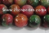 CCN4004 15 inches 12mm faceted round candy jade beads wholesale