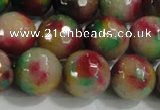 CCN4014 15 inches 14mm faceted round candy jade beads wholesale