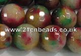 CCN4015 15 inches 16mm faceted round candy jade beads wholesale