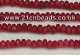 CCN4102 15.5 inches 2*4mm faceted rondelle candy jade beads