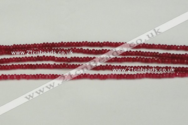 CCN4102 15.5 inches 2*4mm faceted rondelle candy jade beads