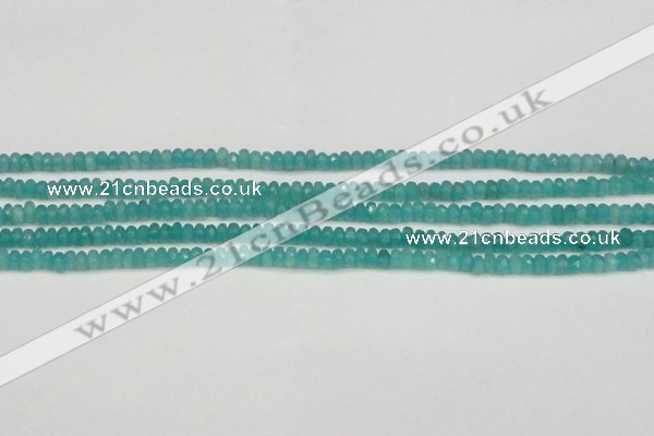 CCN4106 15.5 inches 2*4mm faceted rondelle candy jade beads