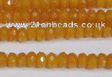 CCN4120 15.5 inches 4*6mm faceted rondelle candy jade beads