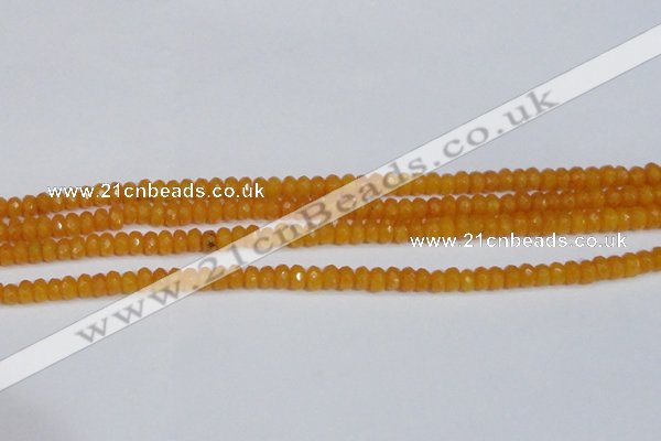 CCN4120 15.5 inches 4*6mm faceted rondelle candy jade beads