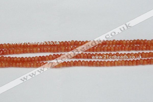 CCN4121 15.5 inches 4*6mm faceted rondelle candy jade beads