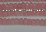 CCN4122 15.5 inches 4*6mm faceted rondelle candy jade beads