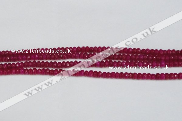 CCN4124 15.5 inches 4*6mm faceted rondelle candy jade beads