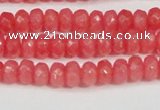 CCN4125 15.5 inches 4*6mm faceted rondelle candy jade beads