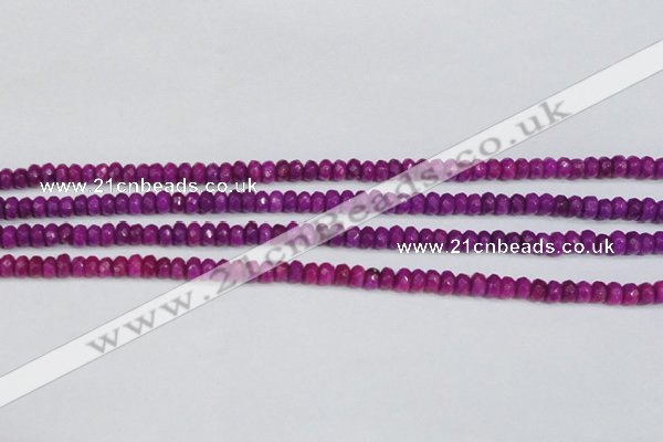 CCN4129 15.5 inches 4*6mm faceted rondelle candy jade beads