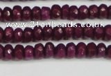 CCN4130 15.5 inches 4*6mm faceted rondelle candy jade beads