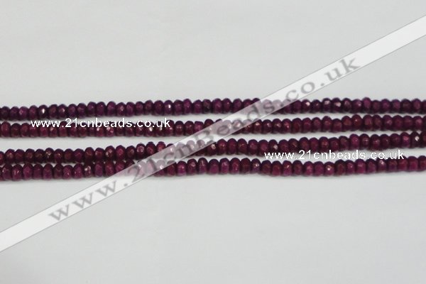 CCN4130 15.5 inches 4*6mm faceted rondelle candy jade beads