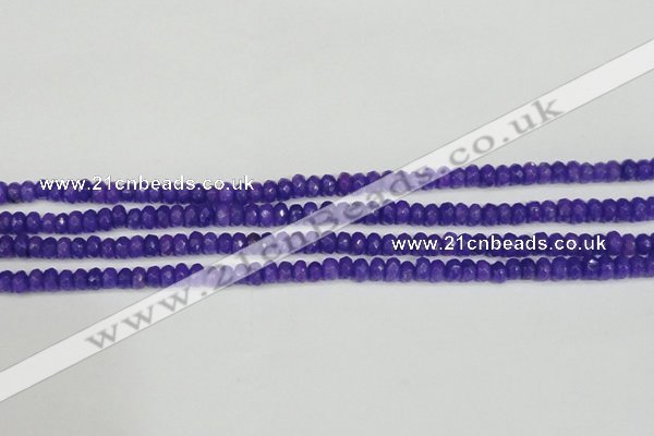 CCN4131 15.5 inches 4*6mm faceted rondelle candy jade beads