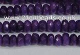 CCN4132 15.5 inches 4*6mm faceted rondelle candy jade beads