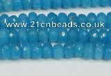 CCN4133 15.5 inches 4*6mm faceted rondelle candy jade beads