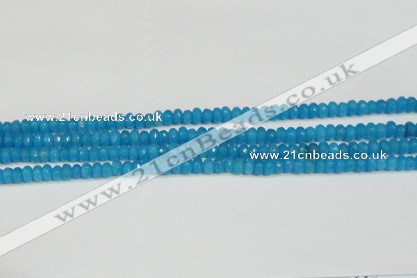 CCN4133 15.5 inches 4*6mm faceted rondelle candy jade beads