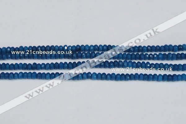 CCN4134 15.5 inches 4*6mm faceted rondelle candy jade beads