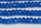 CCN4135 15.5 inches 4*6mm faceted rondelle candy jade beads