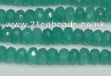 CCN4137 15.5 inches 4*6mm faceted rondelle candy jade beads