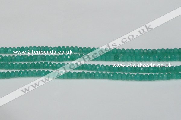 CCN4137 15.5 inches 4*6mm faceted rondelle candy jade beads