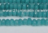 CCN4138 15.5 inches 4*6mm faceted rondelle candy jade beads