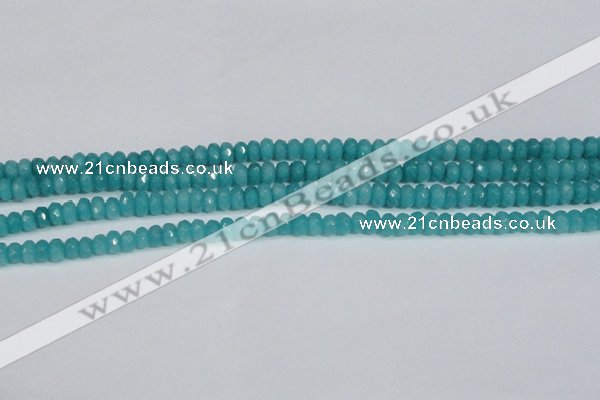 CCN4138 15.5 inches 4*6mm faceted rondelle candy jade beads