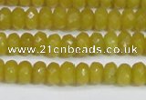 CCN4139 15.5 inches 4*6mm faceted rondelle candy jade beads