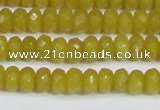 CCN4139 15.5 inches 4*6mm faceted rondelle candy jade beads